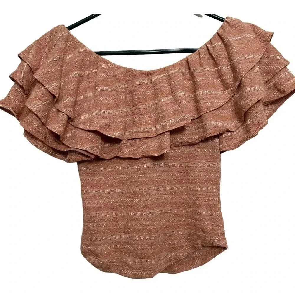 Free People Heirloom Ruffled top. Size XS